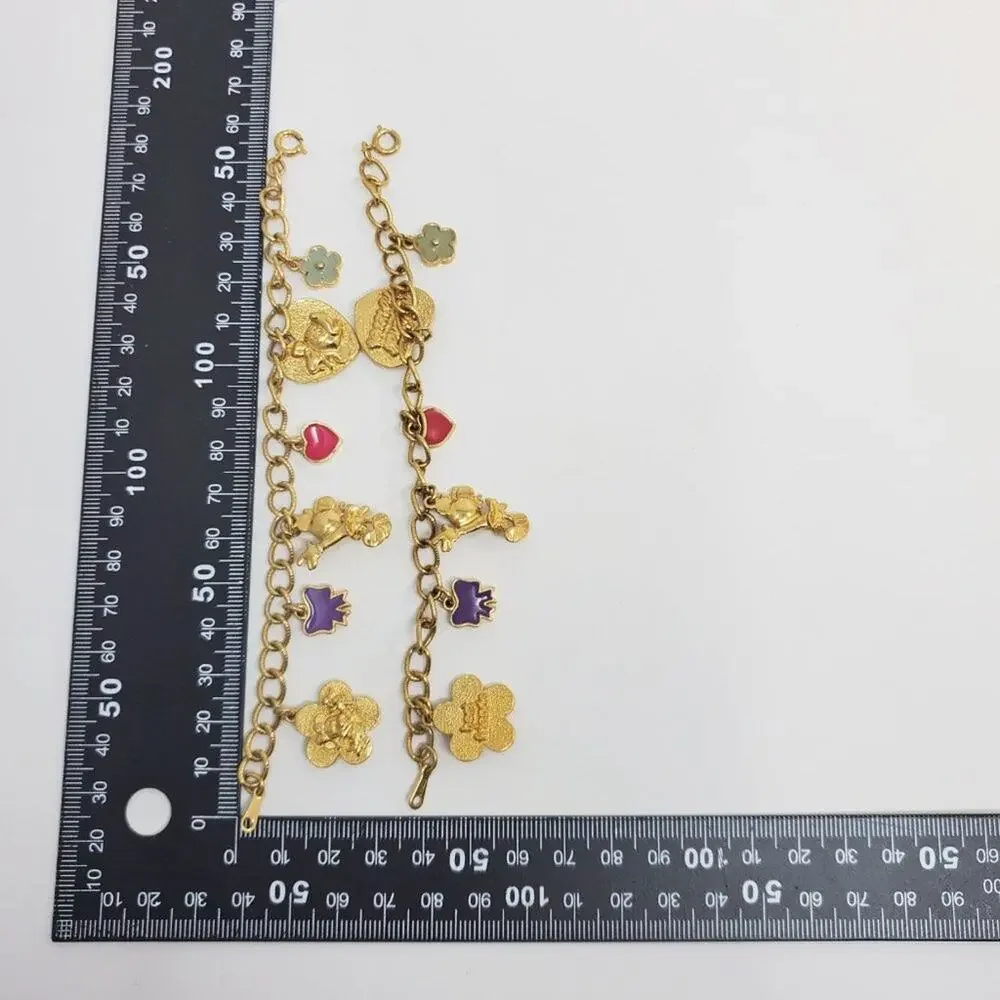 Disney Minnie Mouse Best Friend Charm Bracelet Set Vintage
